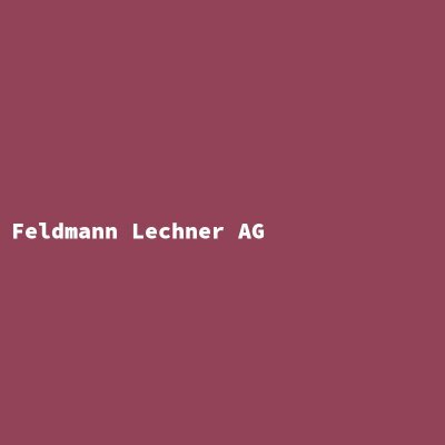 Hersteller: Feldmann Lechner AG
