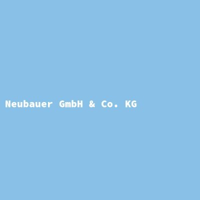 Hersteller: Neubauer GmbH &amp; Co. KG