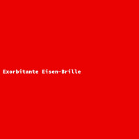 Exorbitante Eisen-Brille 3