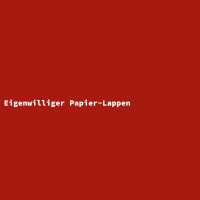 Eigenwilliger Papier-Lappen 2