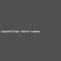 Eigenwilliger Papier-Lappen 3