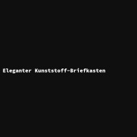 Eleganter Kunststoff-Briefkasten 3
